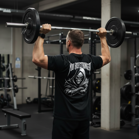 rise stronger shirt,fitness motivation shirt,strength mindset shirt,fitness lifestyle apparel,mens fitness shirt,womens fitness shirt,gym graphic tee,warrior mindset shirt,discipline mindset apparel,fitness clothing brand